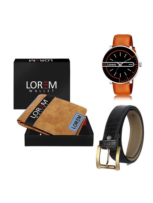 belt, wallet & watch gift combo - 19255964 - Very Small Image - 1