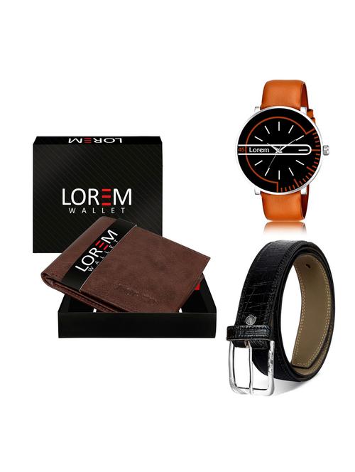 belt, wallet & watch gift combo - 19255974 - Very Small Image - 1