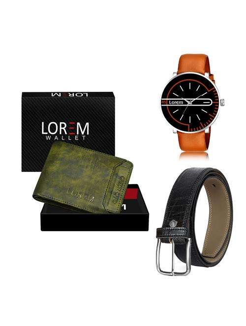 belt, wallet & watch gift combo - 19256063 - Very Small Image - 1