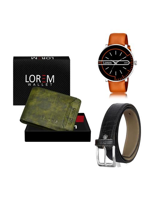 belt, wallet & watch gift combo - 19256065 - Very Small Image - 1