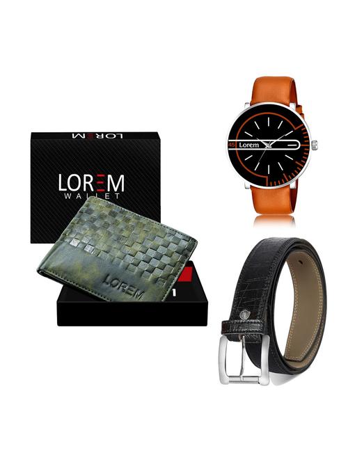 belt, wallet & watch gift combo - 19256127 - Very Small Image - 1