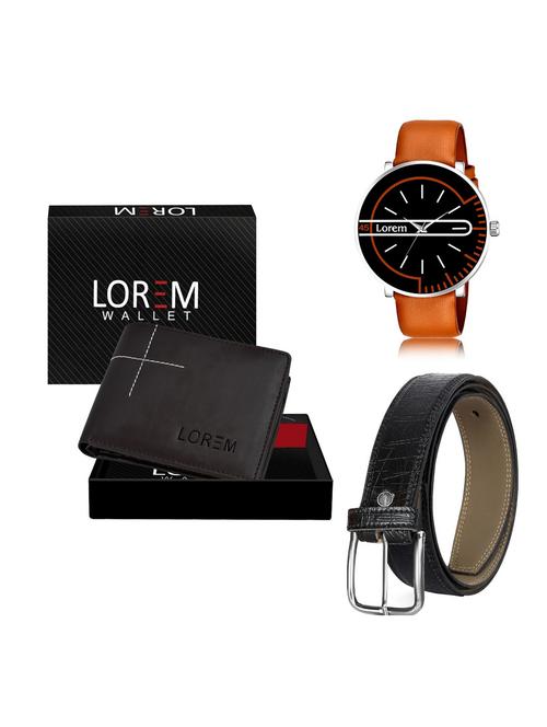 belt, wallet & watch gift combo - 19256147 - Very Small Image - 1