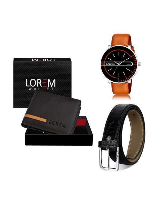 belt, wallet & watch gift combo - 19256160 - Very Small Image - 1