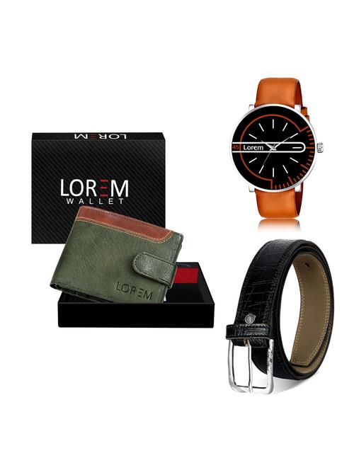 belt, wallet & watch gift combo - 19256178 - Very Small Image - 1