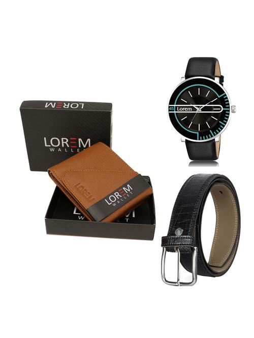 belt, wallet & watch gift combo - 19256183 - Very Small Image - 1