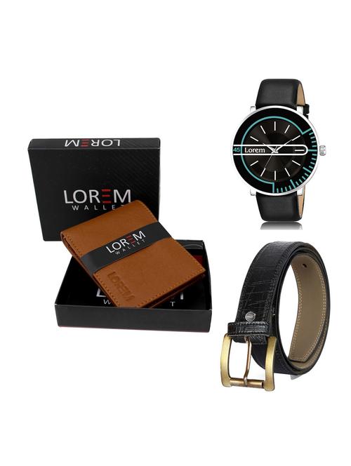 belt, wallet & watch gift combo - 19256186 - Very Small Image - 1