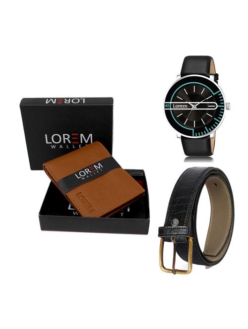 belt, wallet & watch gift combo - 19256188 - Very Small Image - 1