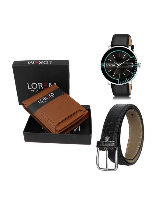 belt, wallet & watch gift combo - 19256195 - Very Small Image - 1