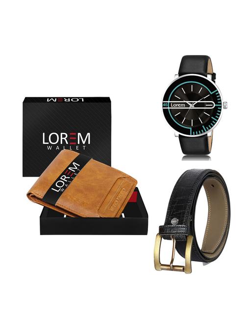 belt, wallet & watch gift combo - 19256204 - Very Small Image - 1