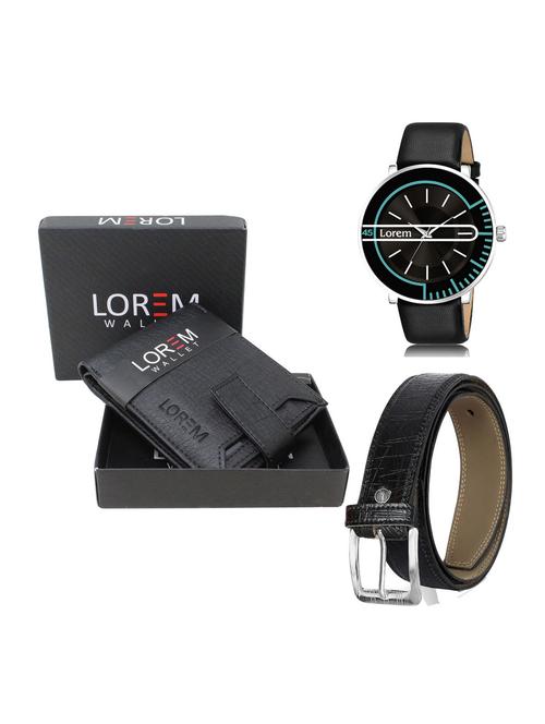 belt, wallet & watch gift combo - 19256221 - Very Small Image - 1