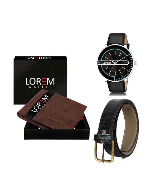 belt, wallet & watch gift combo - 19256242 - Very Small Image - 1
