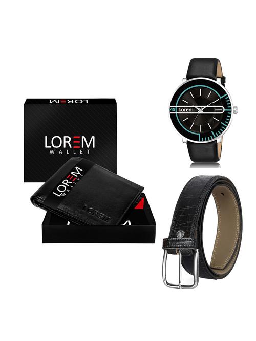 belt, wallet & watch gift combo - 19256261 - Very Small Image - 1