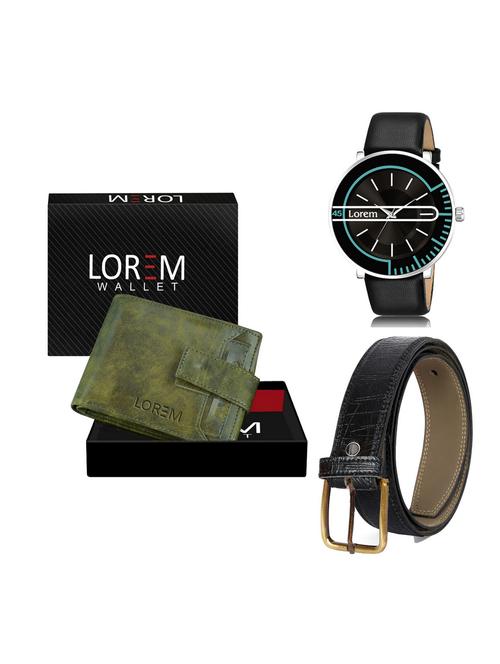 belt, wallet & watch gift combo - 19256302 - Very Small Image - 1