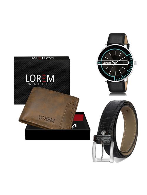 belt, wallet & watch gift combo - 19256313 - Very Small Image - 1