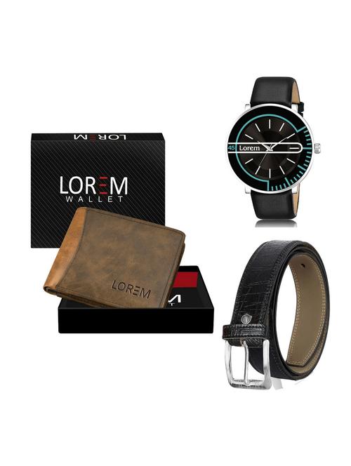 belt, wallet & watch gift combo - 19256329 - Very Small Image - 1
