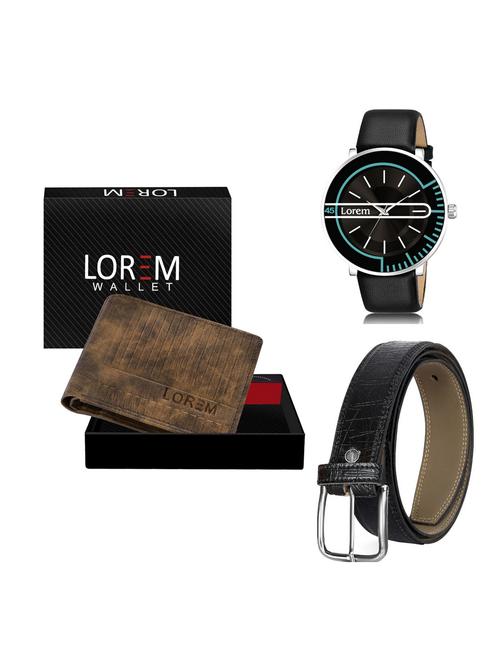 belt, wallet & watch gift combo - 19256339 - Very Small Image - 1