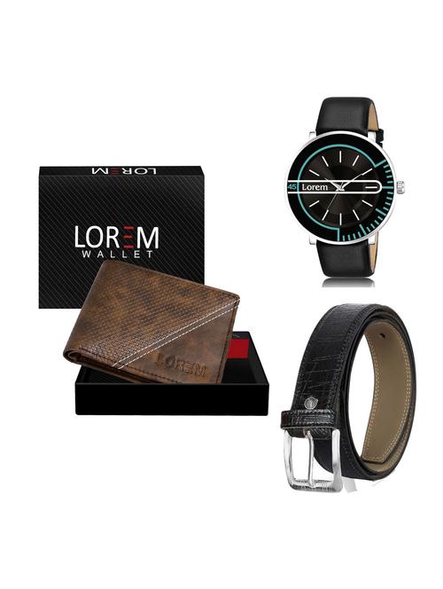 belt, wallet & watch gift combo - 19256365 - Very Small Image - 1