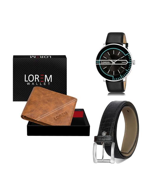 belt, wallet & watch gift combo - 19256367 - Very Small Image - 1