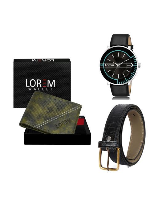 belt, wallet & watch gift combo - 19256374 - Very Small Image - 1