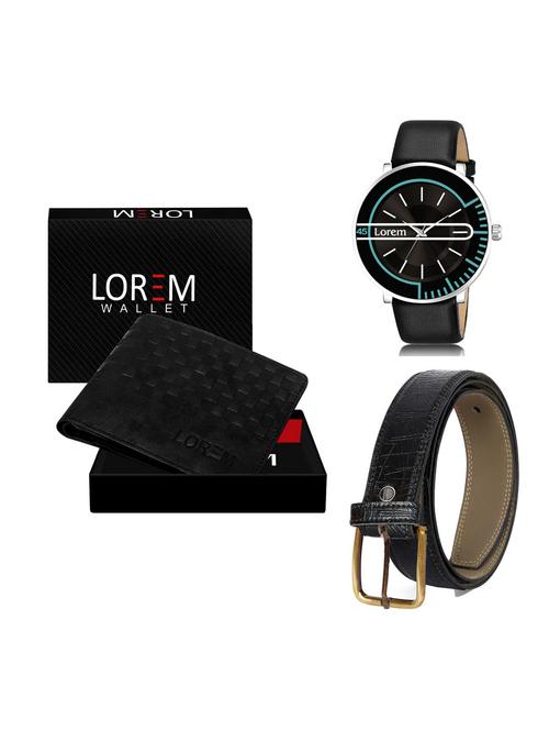 belt, wallet & watch gift combo - 19256404 - Very Small Image - 1