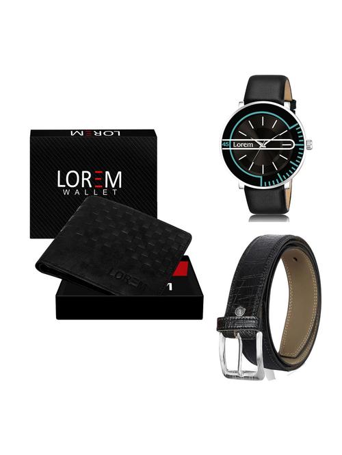 belt, wallet & watch gift combo - 19256407 - Very Small Image - 1