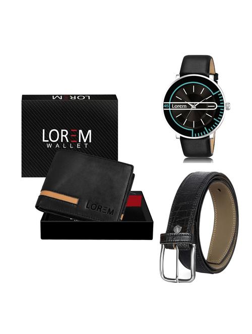 belt, wallet & watch gift combo - 19256423 - Very Small Image - 1