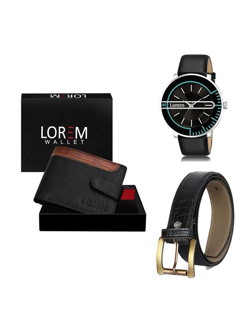 belt, wallet & watch gift combo - 19256438 - Very Small Image - 1