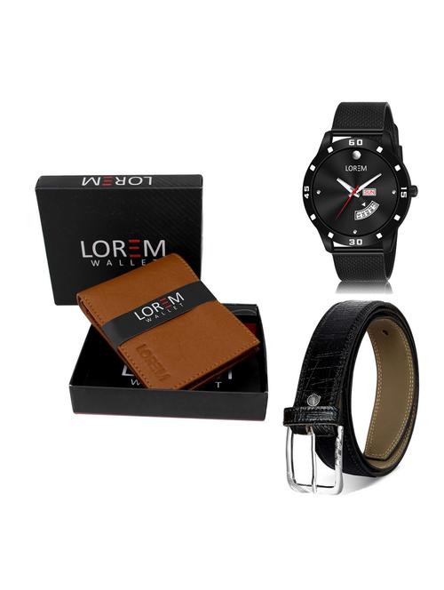 belt, wallet & watch gift combo - 19256460 - Very Small Image - 1