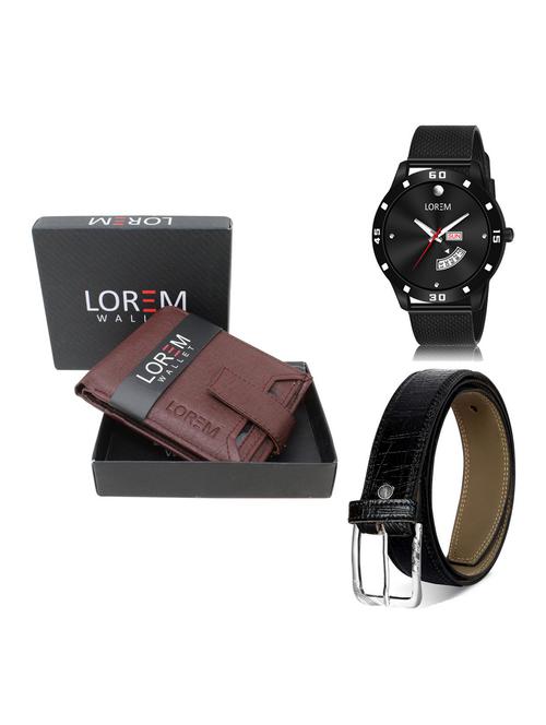 belt, wallet & watch gift combo - 19256496 - Very Small Image - 1
