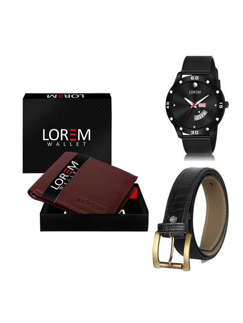belt, wallet & watch gift combo - 19256522 - Very Small Image - 1
