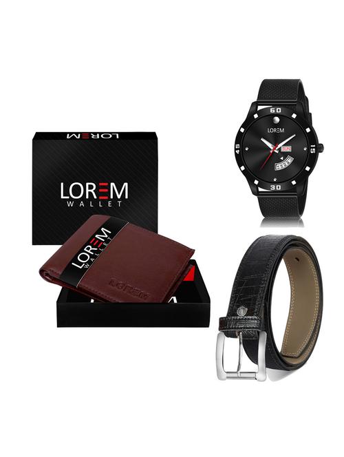 belt, wallet & watch gift combo - 19256523 - Very Small Image - 1