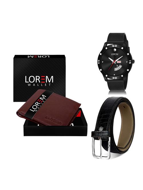 belt, wallet & watch gift combo - 19256526 - Very Small Image - 1