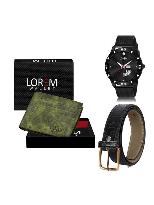 belt, wallet & watch gift combo - 19256542 - Very Small Image - 1