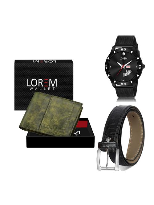 belt, wallet & watch gift combo - 19256547 - Very Small Image - 1