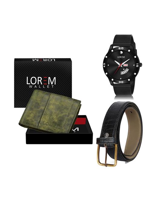 belt, wallet & watch gift combo - 19256548 - Very Small Image - 1