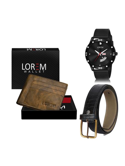 belt, wallet & watch gift combo - 19256554 - Very Small Image - 1