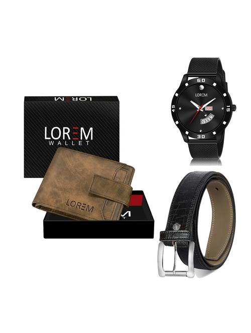 belt, wallet & watch gift combo - 19256577 - Very Small Image - 1