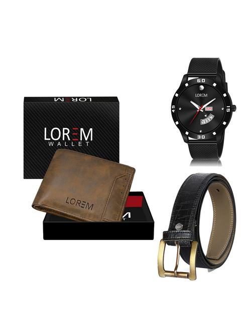 belt, wallet & watch gift combo - 19256582 - Very Small Image - 1