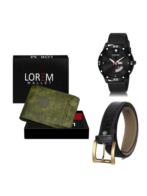 belt, wallet & watch gift combo - 19256600 - Very Small Image - 1