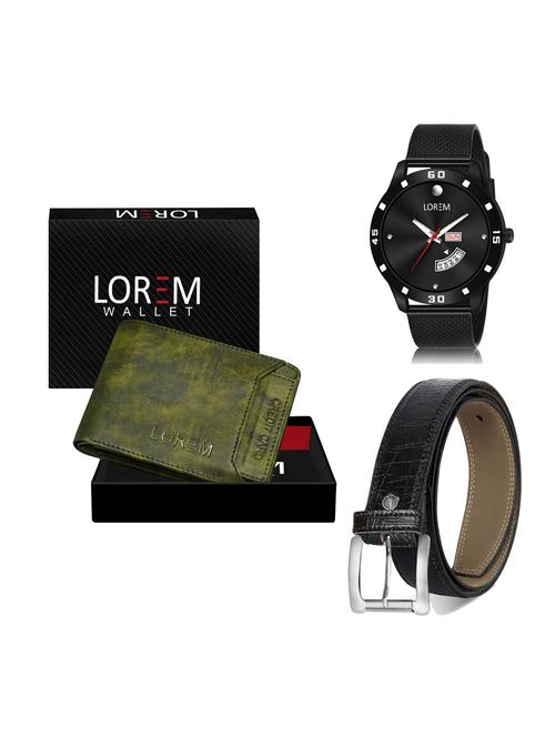 belt, wallet & watch gift combo - 19256601 - Very Small Image - 1