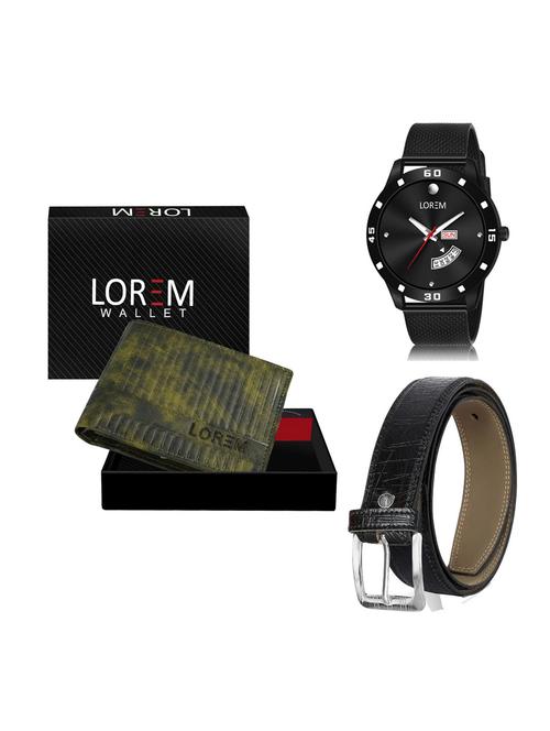 belt, wallet & watch gift combo - 19256623 - Very Small Image - 1