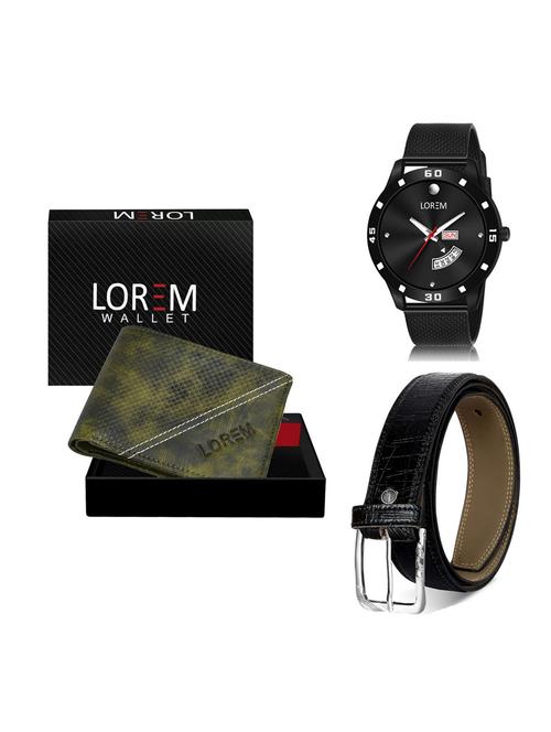 belt, wallet & watch gift combo - 19256646 - Very Small Image - 1