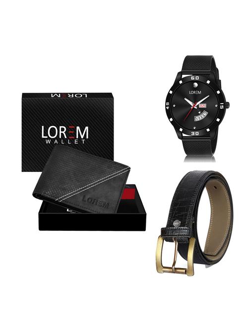 belt, wallet & watch gift combo - 19256648 - Very Small Image - 1