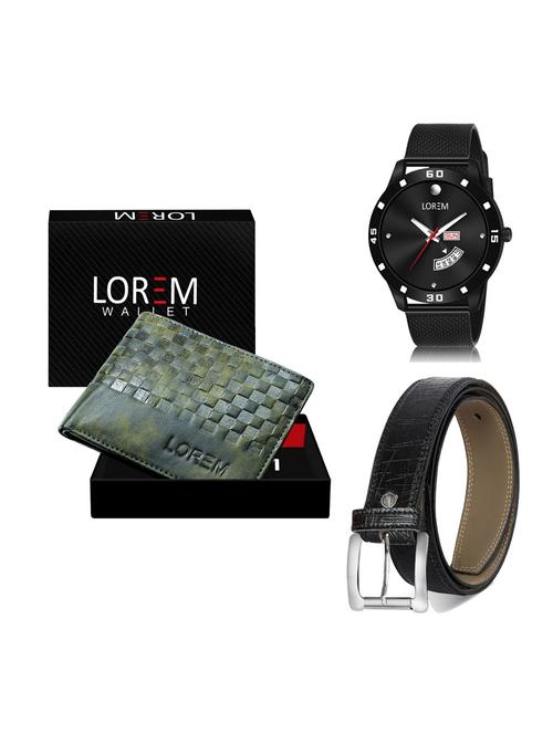 belt, wallet & watch gift combo - 19256667 - Very Small Image - 1