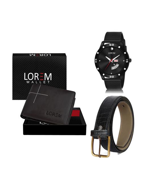 belt, wallet & watch gift combo - 19256686 - Very Small Image - 1