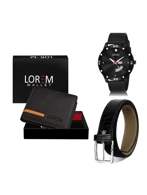 belt, wallet & watch gift combo - 19256700 - Very Small Image - 1