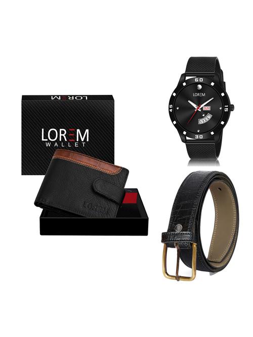 belt, wallet & watch gift combo - 19256710 - Very Small Image - 1