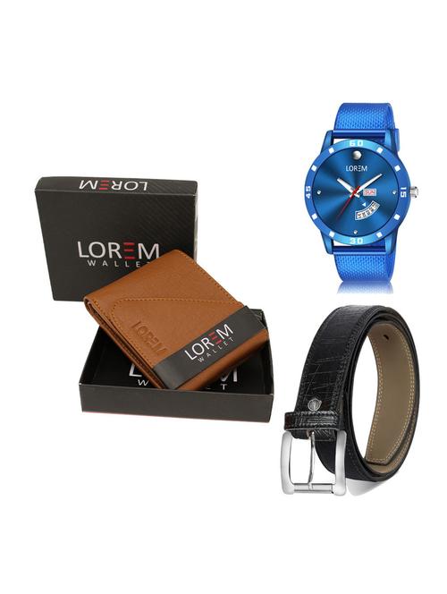 belt, wallet & watch gift combo - 19256721 - Very Small Image - 1