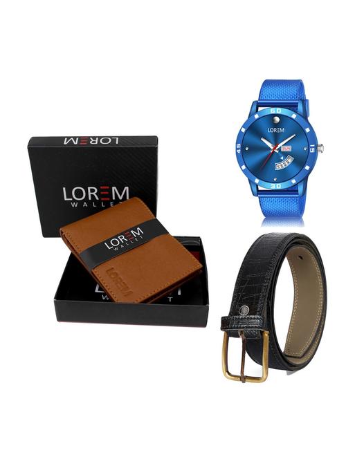 belt, wallet & watch gift combo - 19256728 - Very Small Image - 1