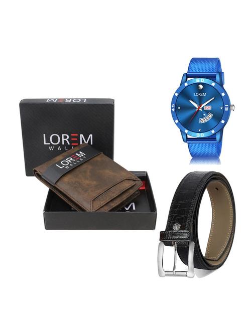 belt, wallet & watch gift combo - 19256739 - Very Small Image - 1
